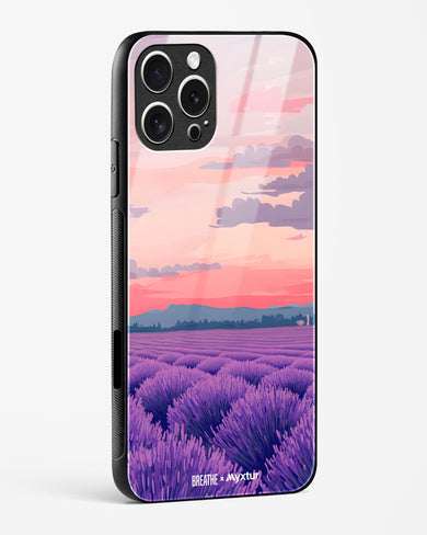 Lavender Fields Forever [BREATHE] Glass Case Phone Cover (Apple)