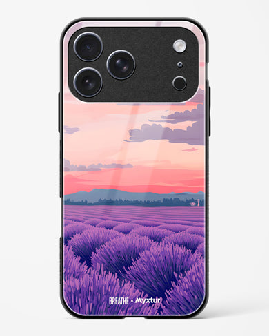 Lavender Fields Forever [BREATHE] Glass Case Phone Cover (Apple)