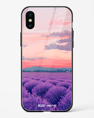 Lavender Fields Forever [BREATHE] Glass Case Phone Cover (Apple)