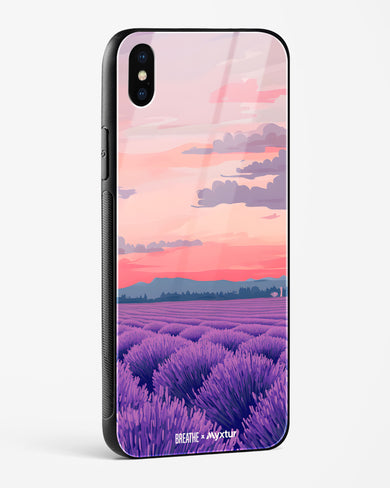 Lavender Fields Forever [BREATHE] Glass Case Phone Cover (Apple)
