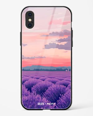 Lavender Fields Forever [BREATHE] Glass Case Phone Cover (Apple)