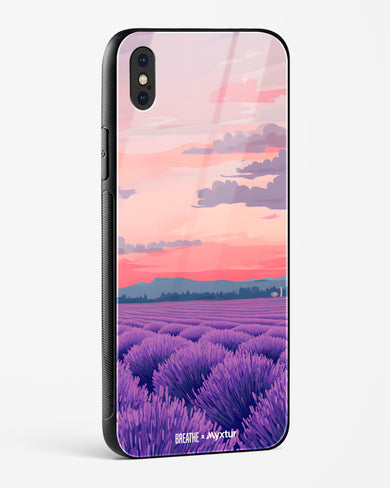 Lavender Fields Forever [BREATHE] Glass Case Phone Cover (Apple)