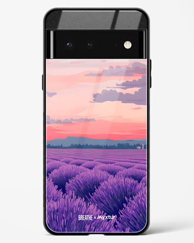 Lavender Fields Forever [BREATHE] Glass Case Phone Cover (Google)