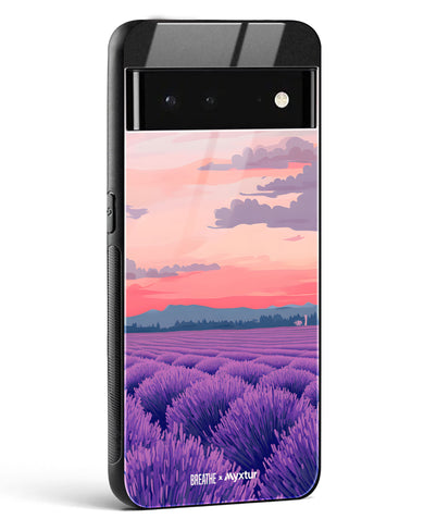 Lavender Fields Forever [BREATHE] Glass Case Phone Cover (Google)