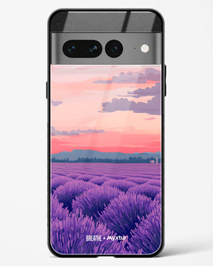 Lavender Fields Forever [BREATHE] Glass Case Phone Cover (Google)
