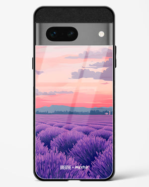 Lavender Fields Forever [BREATHE] Glass Case Phone Cover (Google)