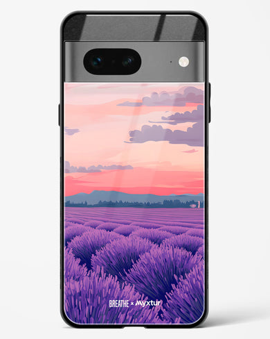 Lavender Fields Forever [BREATHE] Glass Case Phone Cover (Google)