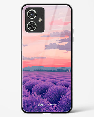 Lavender Fields Forever [BREATHE] Glass Case Phone Cover (Motorola)