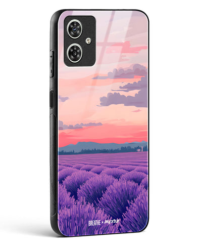 Lavender Fields Forever [BREATHE] Glass Case Phone Cover (Motorola)