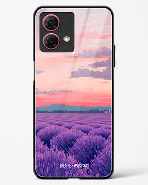 Lavender Fields Forever [BREATHE] Glass Case Phone Cover (Motorola)