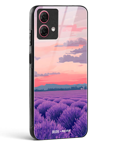 Lavender Fields Forever [BREATHE] Glass Case Phone Cover (Motorola)