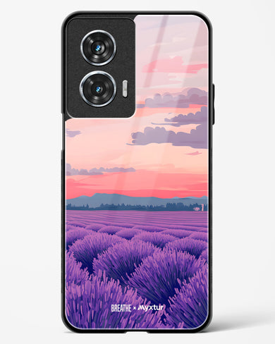 Lavender Fields Forever [BREATHE] Glass Case Phone Cover (Motorola)