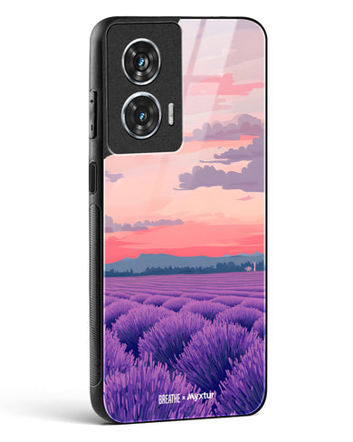 Lavender Fields Forever [BREATHE] Glass Case Phone Cover (Motorola)