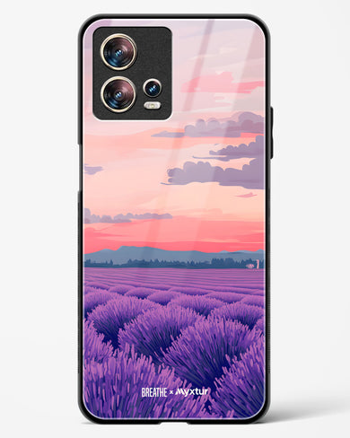 Lavender Fields Forever [BREATHE] Glass Case Phone Cover (Motorola)