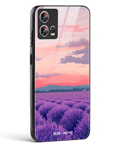 Lavender Fields Forever [BREATHE] Glass Case Phone Cover (Motorola)