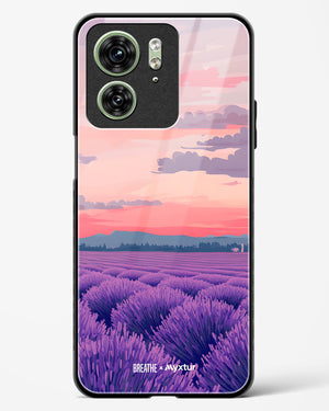 Lavender Fields Forever [BREATHE] Glass Case Phone Cover (Motorola)