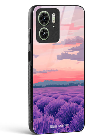 Lavender Fields Forever [BREATHE] Glass Case Phone Cover (Motorola)