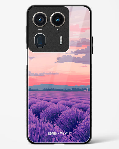 Lavender Fields Forever [BREATHE] Glass Case Phone Cover (Motorola)
