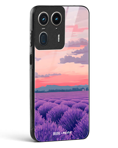 Lavender Fields Forever [BREATHE] Glass Case Phone Cover (Motorola)