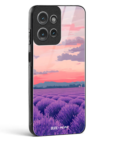 Lavender Fields Forever [BREATHE] Glass Case Phone Cover (Motorola)