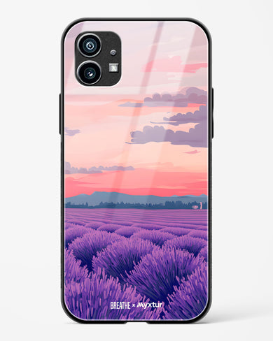 Lavender Fields Forever [BREATHE] Glass Case Phone Cover (Nothing)