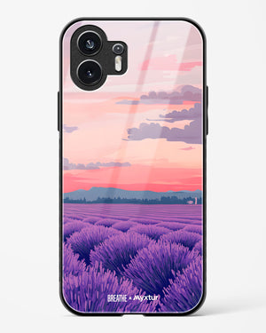 Lavender Fields Forever [BREATHE] Glass Case Phone Cover (Nothing)