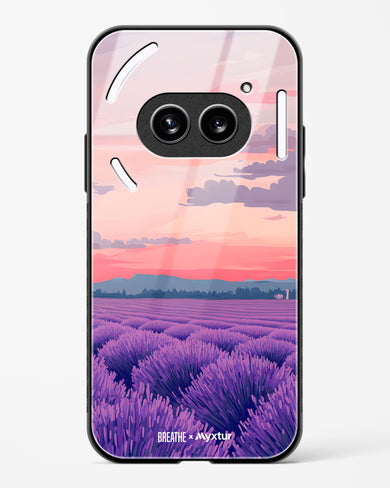 Lavender Fields Forever [BREATHE] Glass Case Phone Cover (Nothing)