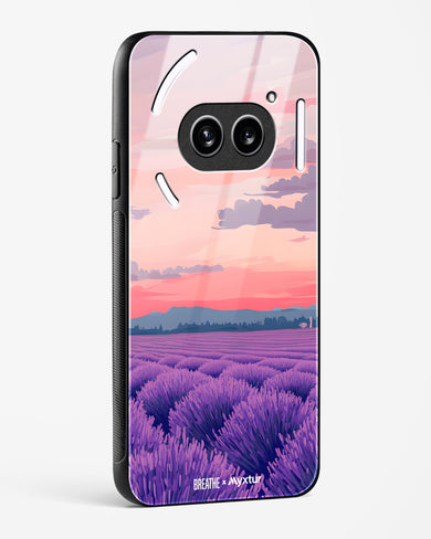 Lavender Fields Forever [BREATHE] Glass Case Phone Cover (Nothing)