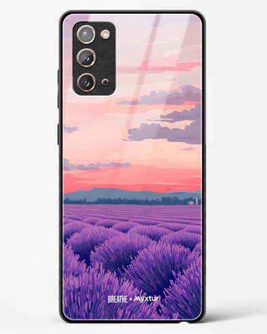 Lavender Fields Forever [BREATHE] Glass Case Phone Cover (Samsung)