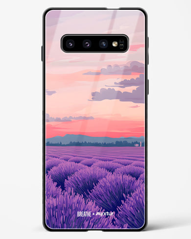 Lavender Fields Forever [BREATHE] Glass Case Phone Cover (Samsung)
