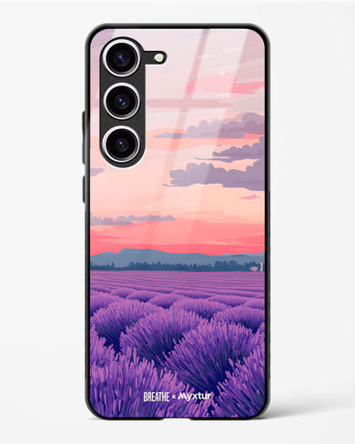 Lavender Fields Forever [BREATHE] Glass Case Phone Cover (Samsung)