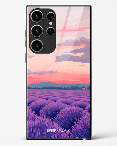 Lavender Fields Forever [BREATHE] Glass Case Phone Cover (Samsung)