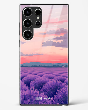 Lavender Fields Forever [BREATHE] Glass Case Phone Cover (Samsung)