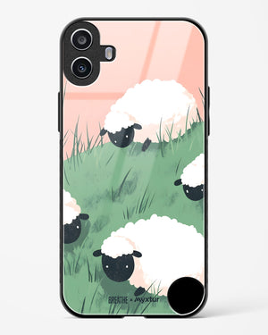 Marys Little Lambs [BREATHE] Glass Case Phone Cover (Nothing)