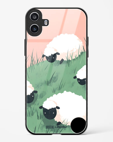 Marys Little Lambs [BREATHE] Glass Case Phone Cover (Nothing)