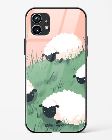 Marys Little Lambs [BREATHE] Glass Case Phone Cover (Nothing)