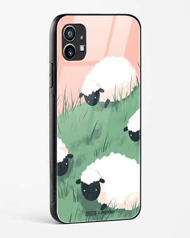 Marys Little Lambs [BREATHE] Glass Case Phone Cover (Nothing)