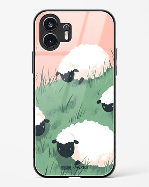 Marys Little Lambs [BREATHE] Glass Case Phone Cover (Nothing)