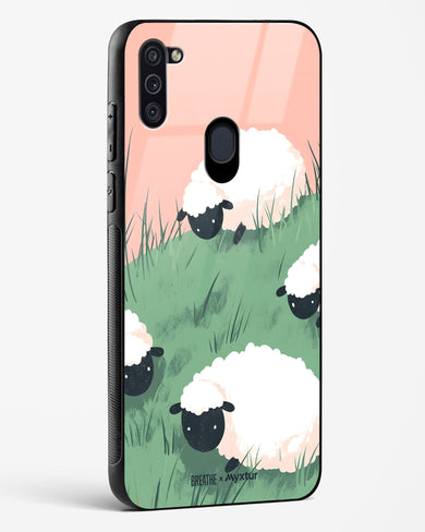 Marys Little Lambs [BREATHE] Glass Case Phone Cover (Samsung)