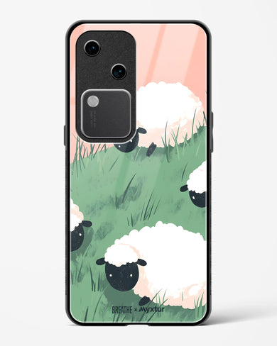 Marys Little Lambs [BREATHE] Glass Case Phone Cover (Vivo)