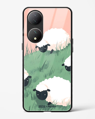 Marys Little Lambs [BREATHE] Glass Case Phone Cover (Vivo)