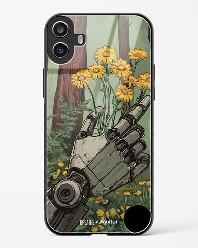 Metal and Bloom [BREATHE] Glass Case Phone Cover (Nothing)