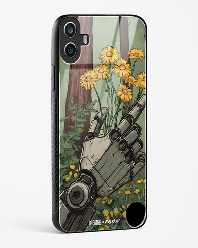 Metal and Bloom [BREATHE] Glass Case Phone Cover (Nothing)