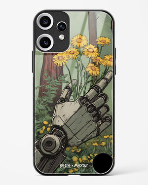Metal and Bloom [BREATHE] Glass Case Phone Cover (Nothing)