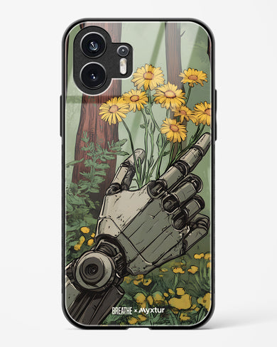 Metal and Bloom [BREATHE] Glass Case Phone Cover (Nothing)