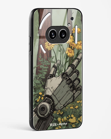 Metal and Bloom [BREATHE] Glass Case Phone Cover (Nothing)