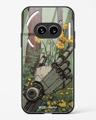 Metal and Bloom [BREATHE] Glass Case Phone Cover (Nothing)