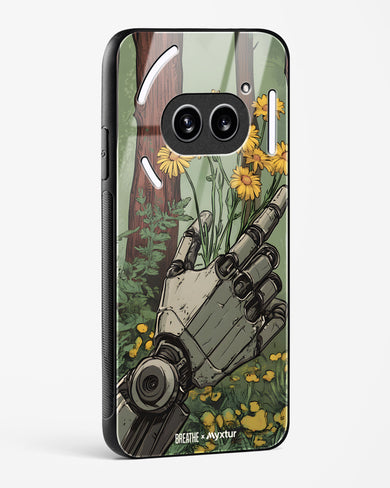 Metal and Bloom [BREATHE] Glass Case Phone Cover (Nothing)