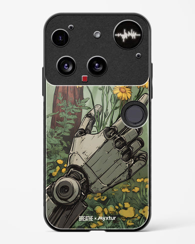 Metal and Bloom [BREATHE] Glass Case Phone Cover (Nothing)