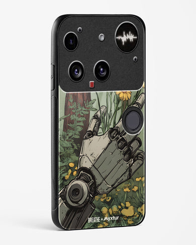 Metal and Bloom [BREATHE] Glass Case Phone Cover (Nothing)
